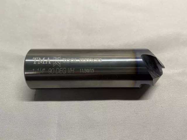 1-1/4" 90 Degree Solid Carbide Countersink 1.250" x 4"OAL, 4 Flute TMA Tool