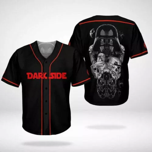 Dark Side Star Wars Warrior 3D BASEBALL JERSEY SHIRT All Over Print Best Price 3
