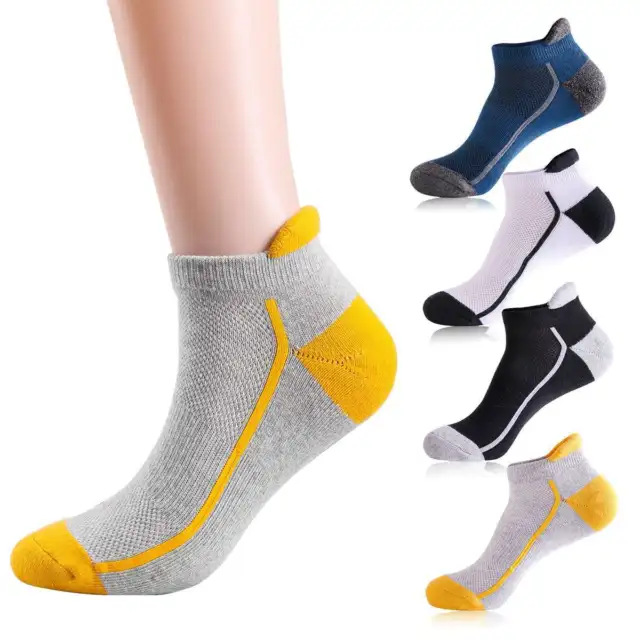 1/3pairs Mens Bamboo Ankle Socks with Heel Tab Low Cut Thin Athletic Performance