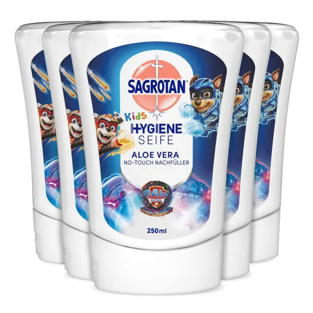 Sagrotan No-Touch Nachfüller Aloe Vera Paw Patrol Edition Handseife 5 x 250 ml