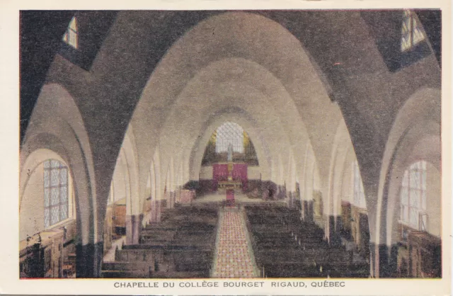 Carte Postale Chapelle du Collège Bourget RIGAUD Quebec Canada Postcard