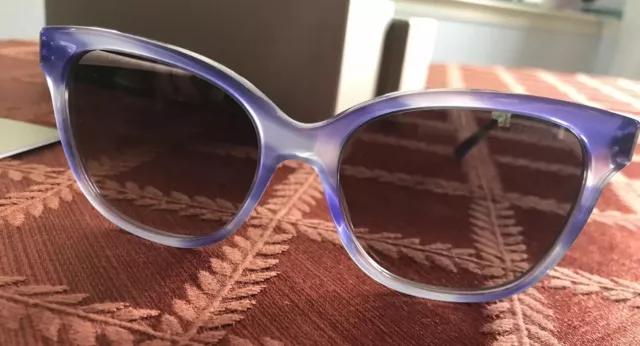 Lunettes De Soleil Giorgio Armani Neuves Ar 8074 548711 54 Gris Violet Rayé