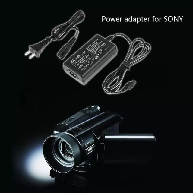 100V-240V Power Adapter Camcorder Charger for Sony AC-L200 L25B Camera(US)