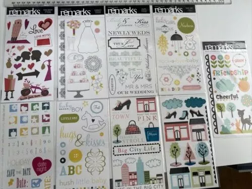 American Crafts Remarks Phrase and Accent Stickers