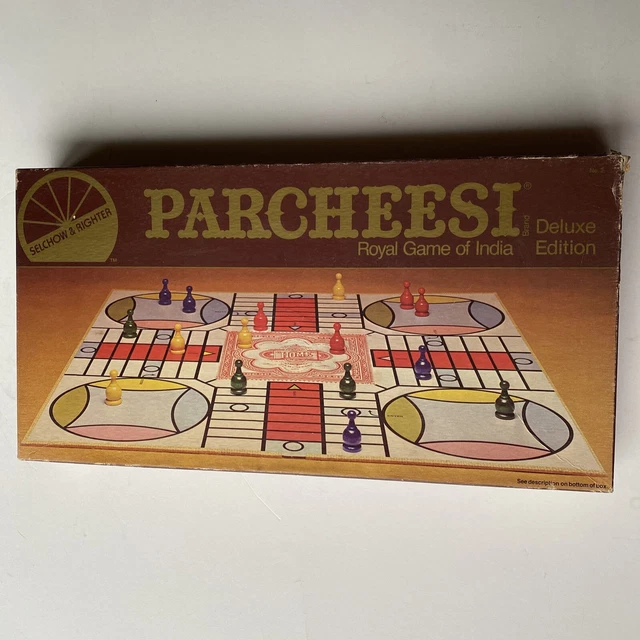 VINTAGE 1982 PARCHEESI Board Game DELUXE EDITION Royal Game of India