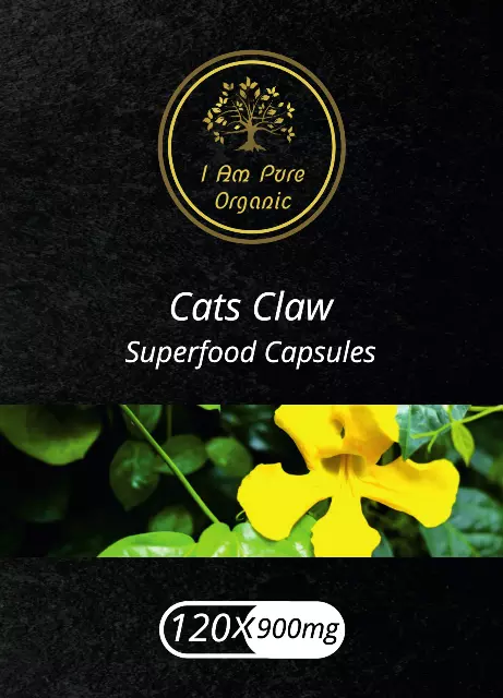 Cats Claw  |  Organic  | 120x 900mg Vegan Capsules | Supports Joint Health