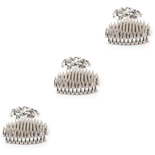 300 Pcs Cone Studs Punk Metal Spikes Clothing DIY Back Nail