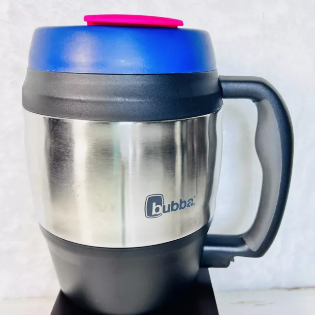 BIG Bubba Keg 52oz Blue Classic Travel Mug W/ Handle & Bottle Opener Hot Or Cold