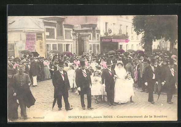 CPA Montreuil-underbois, Coronation de la Rosière