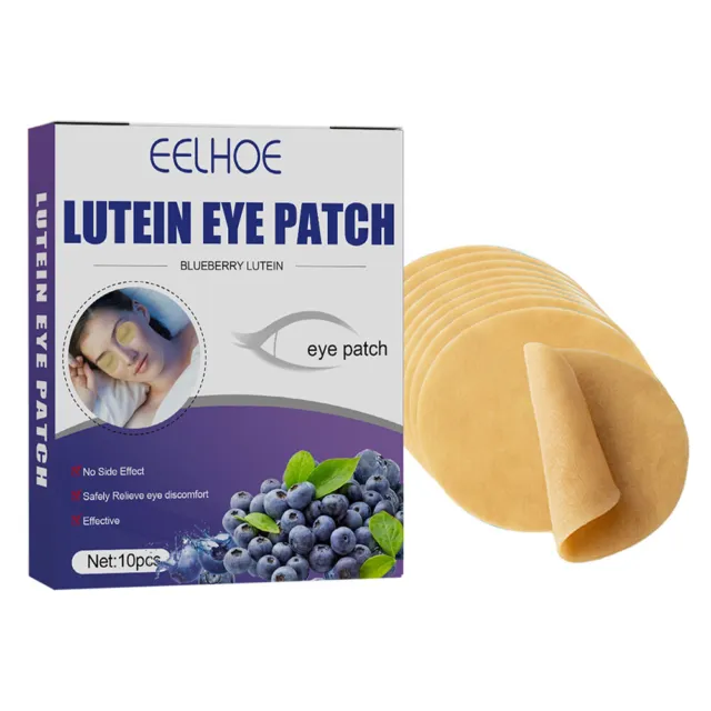 10pcs/Box Blueberry Lutein Eye Patches Relieve Eyes Fatigue Anti Age Eye Wrinkle
