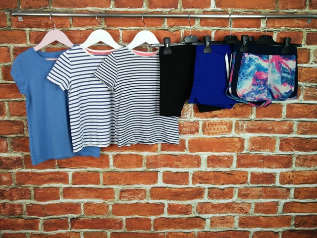 Girl Bundle Age 5-6 Years Next M&S T-Shirt Shorts Set Beach Summer Holiday 116Cm