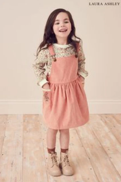 Laura Ashley Next dress age 5-6 girls pinafore floral 6y bnwt NEW with tags