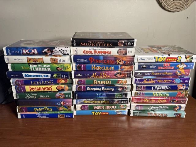 DISNEY CLAMSHELL VHS Movies Lot - 30 Clamshell Titles £44.85 - PicClick UK
