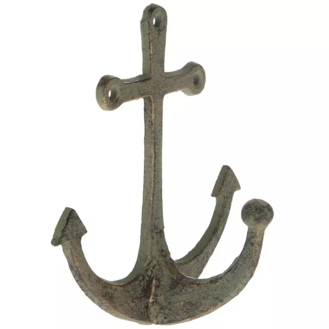 Patina Anchor Metal Wall Hook. Nautical Home Accent .