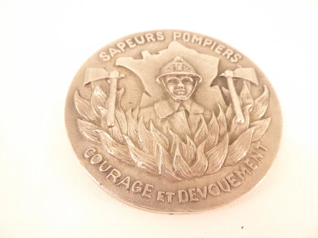 MÉDAILLE COURAGE DÉVOUEMENT Sapeurs Pompiers Arthus Bertrand French