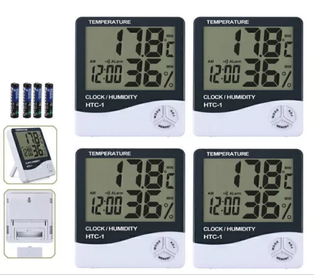 4X Digital TEMP Humidity Thermometer Hygrometer Luftfeuchtigkeitsmesser O0E5