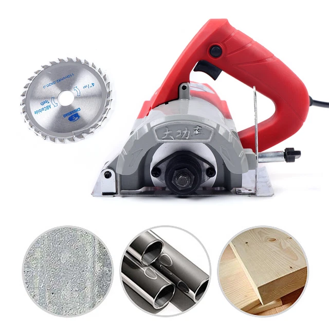 1580W cortador de baldosas eléctrico máquina de corte de baldosas madera 0-45° ángulo