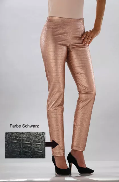 Oferta! Pantalón de Mujer En Serpientes Óptica Color Negro Talla 40