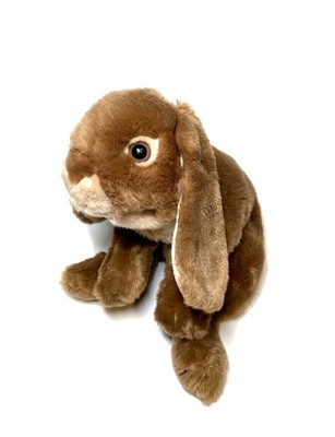 14& ANIMAL ALLEY Tan Brown Life Like Bunny Plush Stuffed Animal