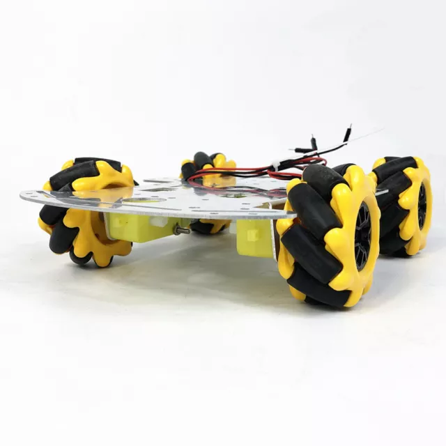 Ruota Mecanum Robot 4WD Omnidirezionale Ruote di Smart Robot Car Chassis Kit 3