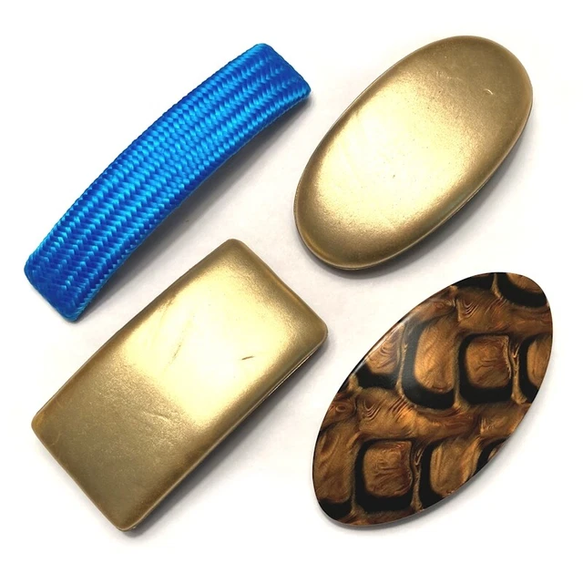 Women's Vintage Italian Barrette Hair Clip Soft Material Accessory Made in Italy