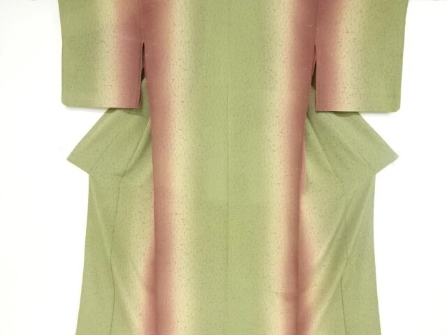 36627# Japanese Kimono / Antique Hitoe Kimono / Pine & Bamboo Grass