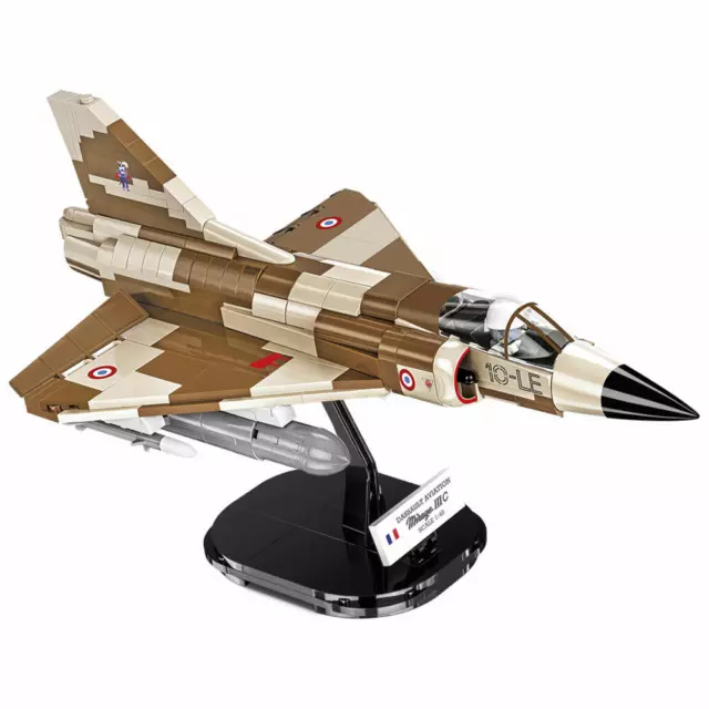 COBI Jeu de briques à serrer Mirage IIIC Vexin Armed Forces Avion Jouet 444 T