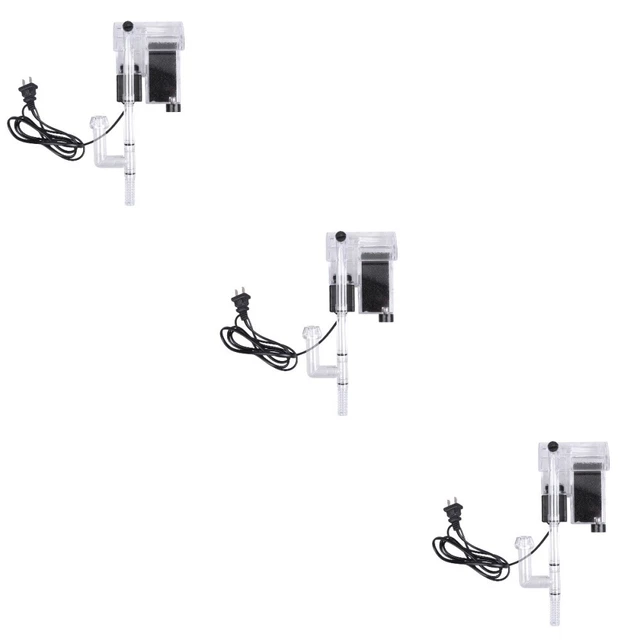 3 Pack Fish Tank Filtration Submersible Water Pump Aquarium Filter