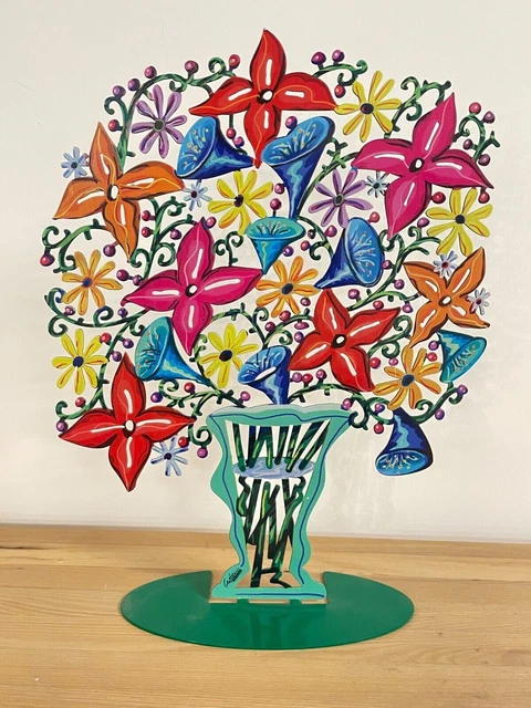 Pop art Metal Flowers "Bell Flowers" escultura de DAVID GERSTEIN