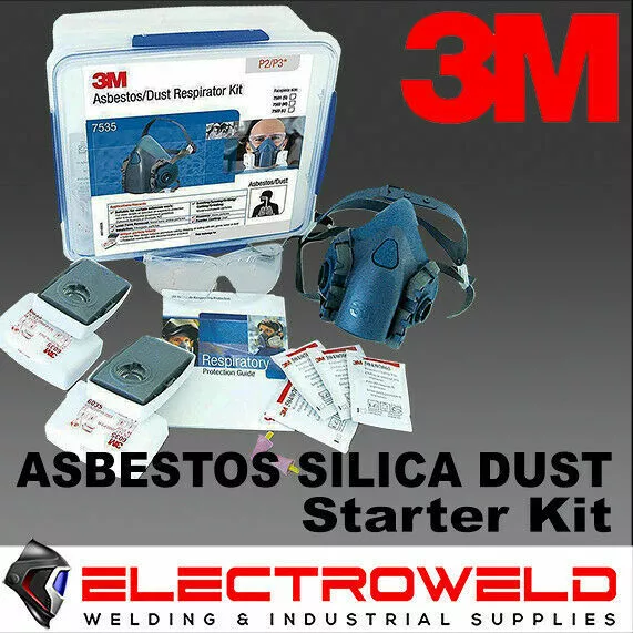 Kit Respiratore Per Saldatura Silice Amianto 3M P2 P3 6035 Filtri...