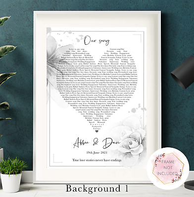 Journey Don't Stop Believin' Music Love Song Lyrics Heart Framed Art Print Gift 