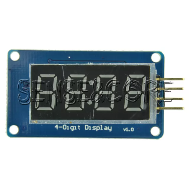 2PCS 4 Bits Digital Tube LED Display TM1637 Module+Clock Display For Arduino TOP