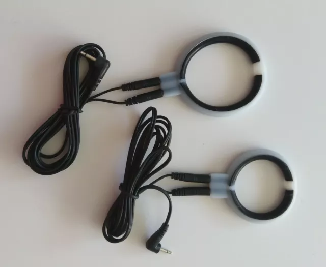 2 Silikon Ring-Elektroden bipolar Reizstrom E-STIM ESTIM TENS EMS EROSTEK