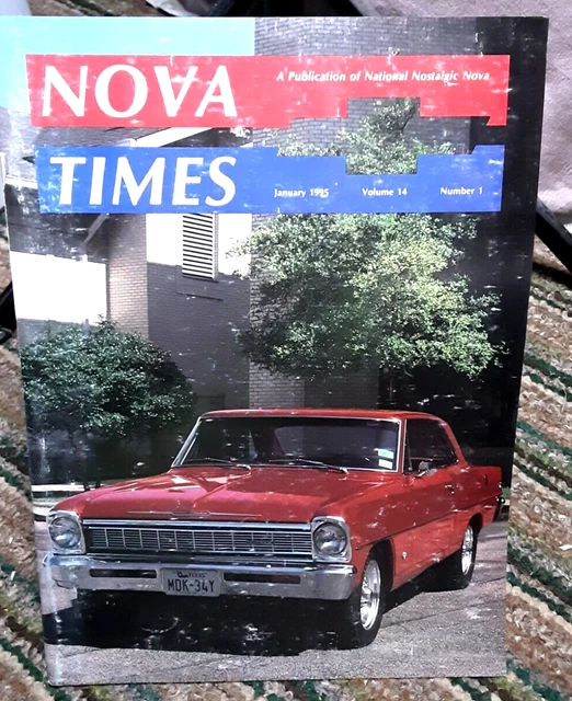 NOVA TIMES JANUARY 1995 Chevy Cars Nostalgic Novas Magazine Classic £4.