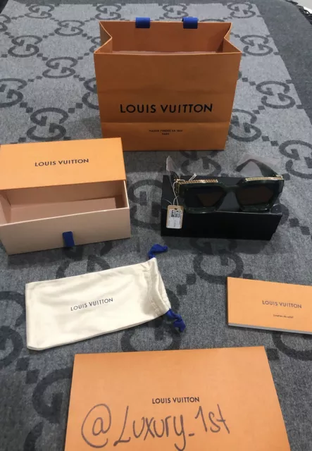 LOUIS VUITTON 1.1 Millionaires Sunglasses Green Marble $277.25