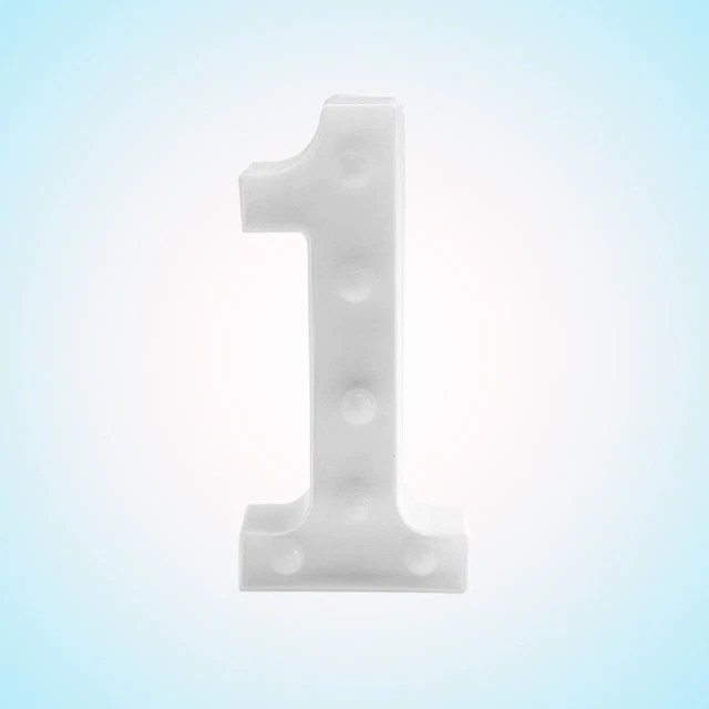 Un segno per il primo compleanno numero guidato