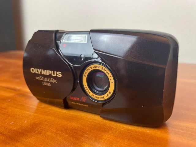 Cámara de película Olympus mju II rara edición limitada infinity stylus epic 35 mm VIDEO