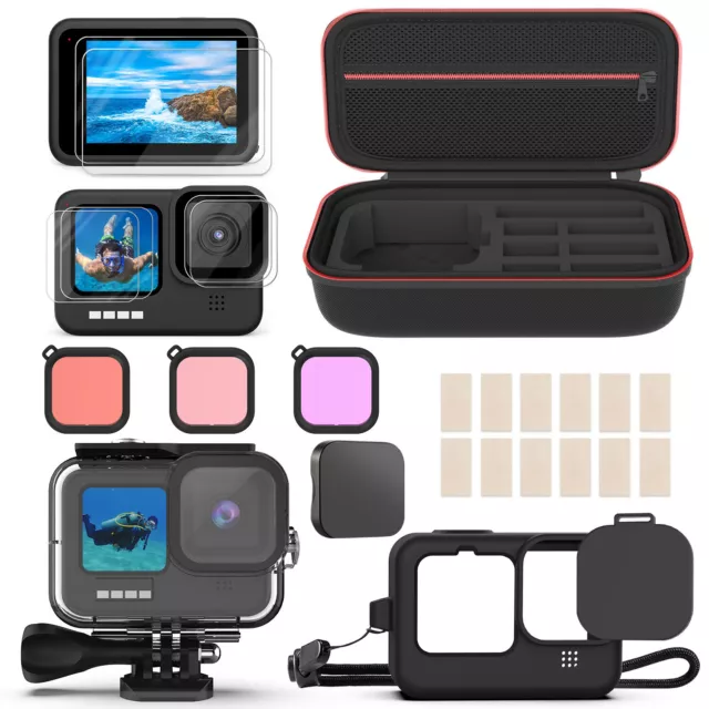 Camera GoPro Accessories Kit compatible with GoPro HERO 11/10/9