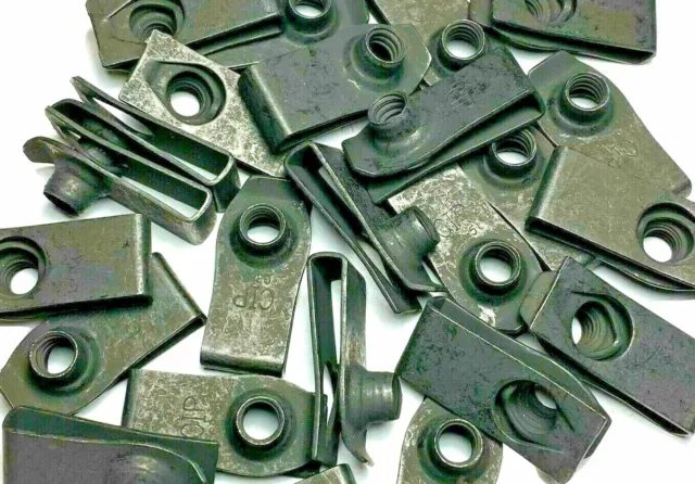 50 Pieces 1/4"-20 Extruded U-Nut Clips LONG STYLE (Qty 50) #864-50