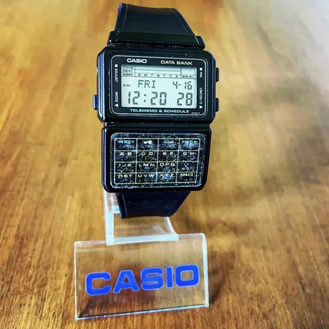 RARE VINTAGE 1985 Casio DBC 60 Data Bank Calculator Watch Made in