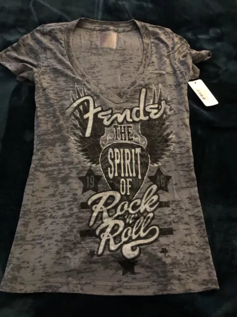 Fender Electric Guitars Vintage Style T-Shirt Women’s  Small Never Worn