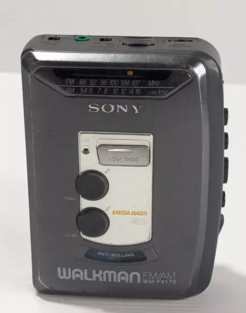 Sony Walkman FM/AM Radio Cassette Player WM-FX173