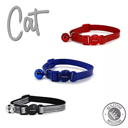 Ancol Pet Products Ltd Collier réfléchissant pour Chat avec Boucle de sécurité 3