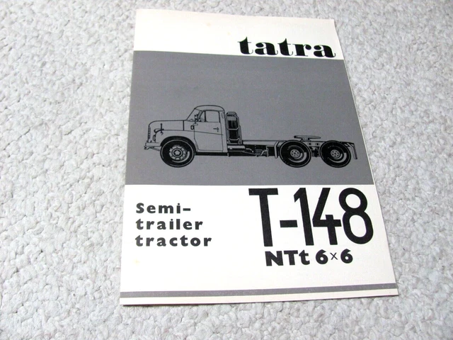 1970's TATRA T148 6X6 (CSSR) SALES BROCHURE