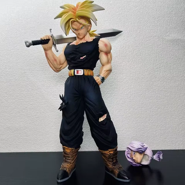 Figurine Dragon Ball Z Trunks 28cm PVC Super Saiyan Statue Collection Cadeau