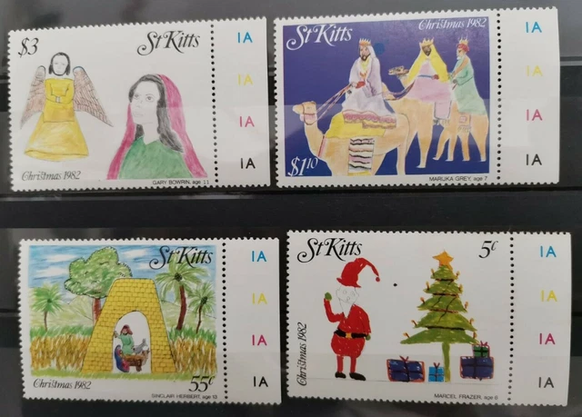 St KITTS Scott# 102-105 ** MNH Noël 1982