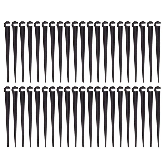 200Pcs Irrigation Drip Support Stakes for 1/4-Inch Tubing Hose Flower Beds, Veh