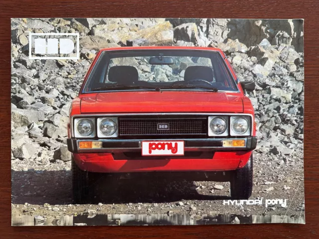 Prospekt / brochure Hyundai Pony I MY 1979 selten ! rare !