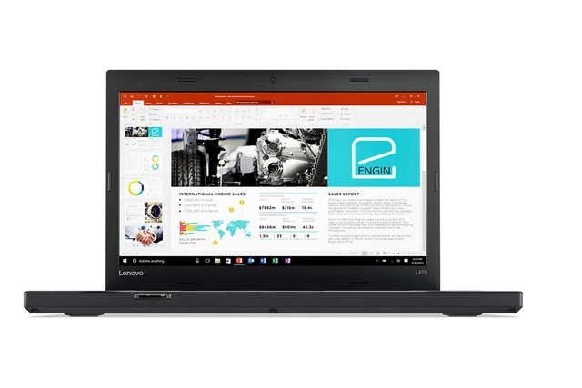 Lenovo ThinkPad L470 14" FHD Notebook i3 2x2,40GHz 16GB 250GB SSD Win10+Tasche