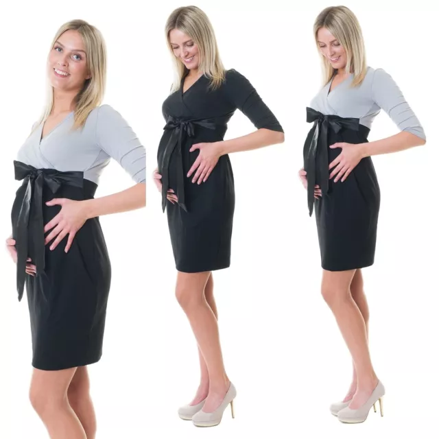 3in1 Umstandsmode Stillkleid Umstandskleid Schwangerschaftskleid D60